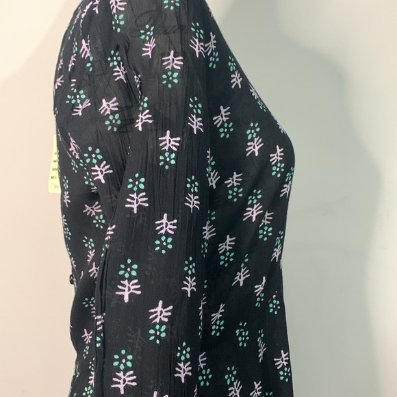 RAGA Maxi black dress with flower Size: S - Picture 5 of 15